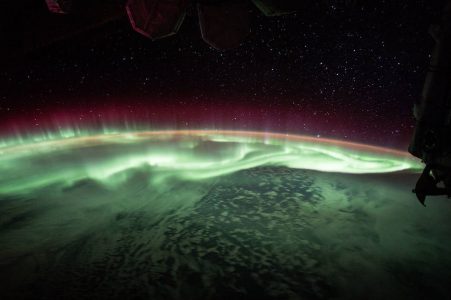 Aurora Borealis from outer space