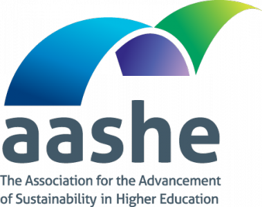 AASHE logo- Association for the Advancement of Sustainability in Higher Education