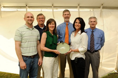 Photo of Representatives from OIT with their Spirit of Sustainability Award.