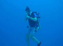 Photo of Matt Preisser scuba diving