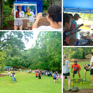 A photo collage of Sustainability Picnic happenings.