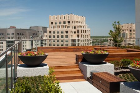 Green roofs can not only add functional space to a venue, but also help lower utility bills and runoff.