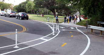 Picture of bike lanes.
