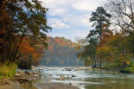 View of the Chattahoochee in Autumn.