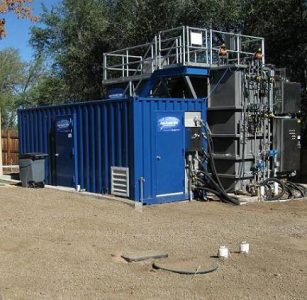 The Sequencing-Batch Membrane Bioreactor located at Mines Park in Golden, CO