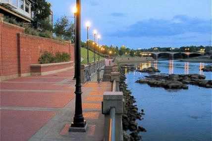 Riverwalk view in Columbus, Georgia.