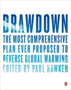 Book cover for "Drawdown: The Most Comprehensive Plan Ever Proposed to Reverse Global Warming"