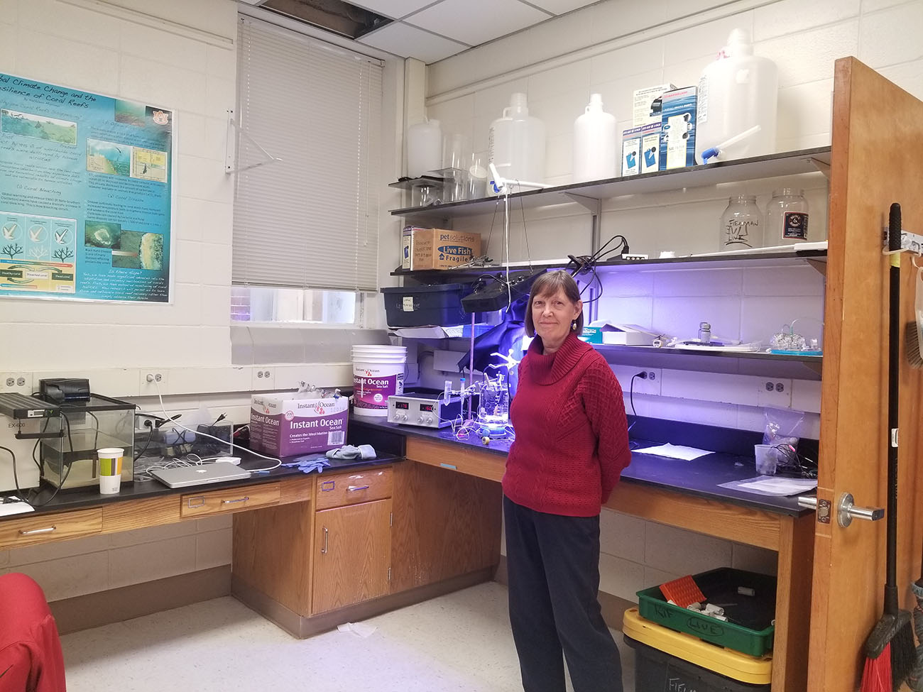 Dr. Nanette Chadwick in her lab at Auburn University