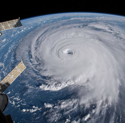 Hurricaine image from space sdg Photo courtesy of National Aeronautics and Space Administration