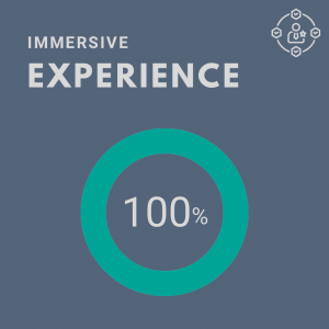 Graphic showing immersive experience scoring