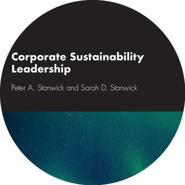 Image reads "Corporate Sustainability Leadership" and "Peter A. Stanwick and Sarah D. Stanwick"