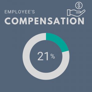 Employee compensation 21%