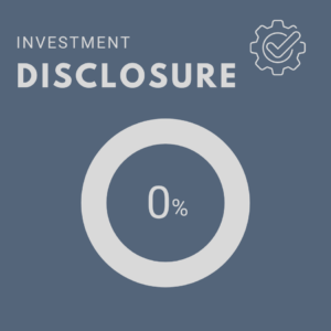 Investment Disclosure chart showing 0%
