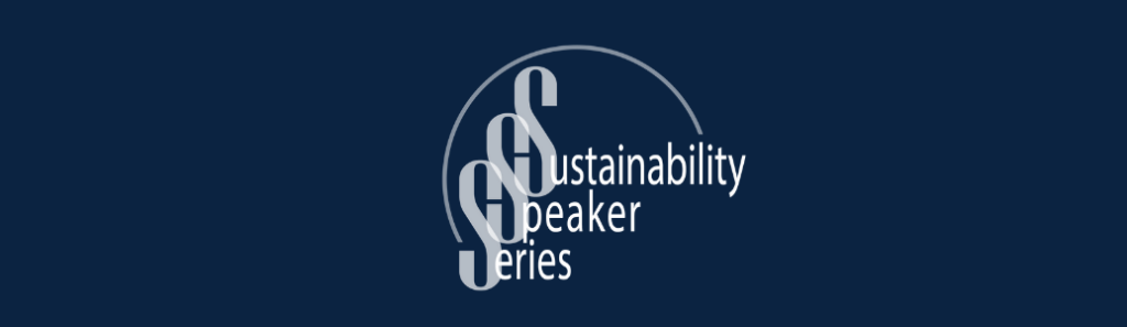 Logo for the Sustainability Speaker Series