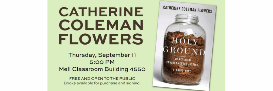 Image: Book Cover Catherine Coleman Flowers Book: Holy Ground on activism, environmental justice, and finding hope