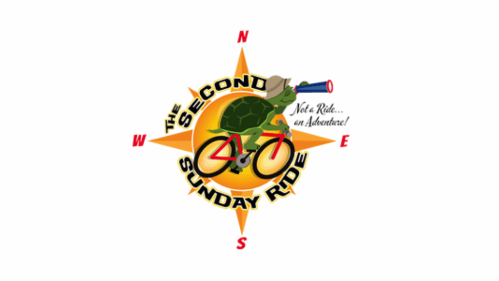 The second Sunday ride logo. Slogan: Not a Ride... an Adventure