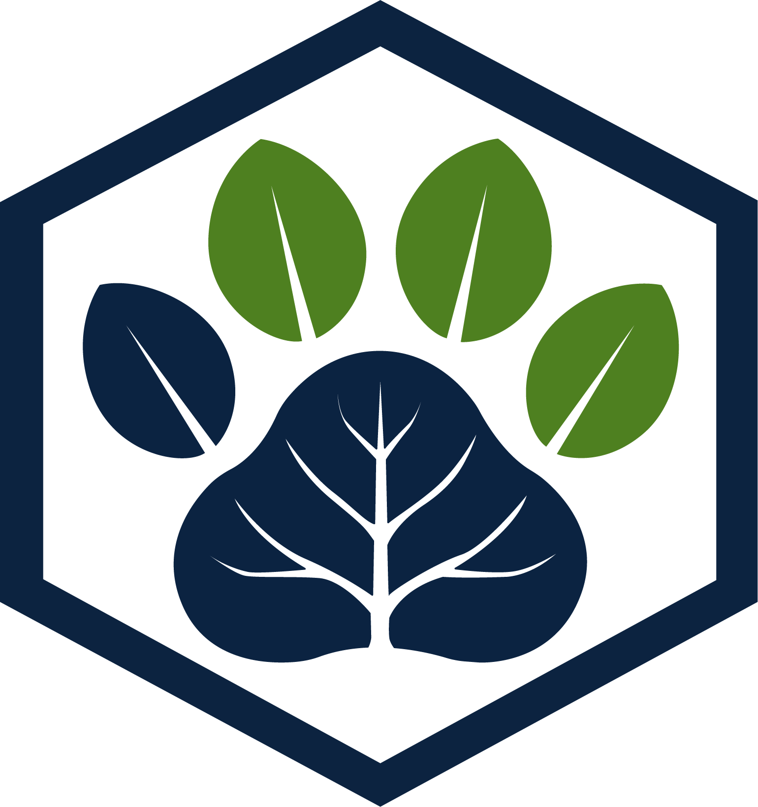 TIGERSpaces Paw Logo - Cub Tier with the pad and one toe highlighted