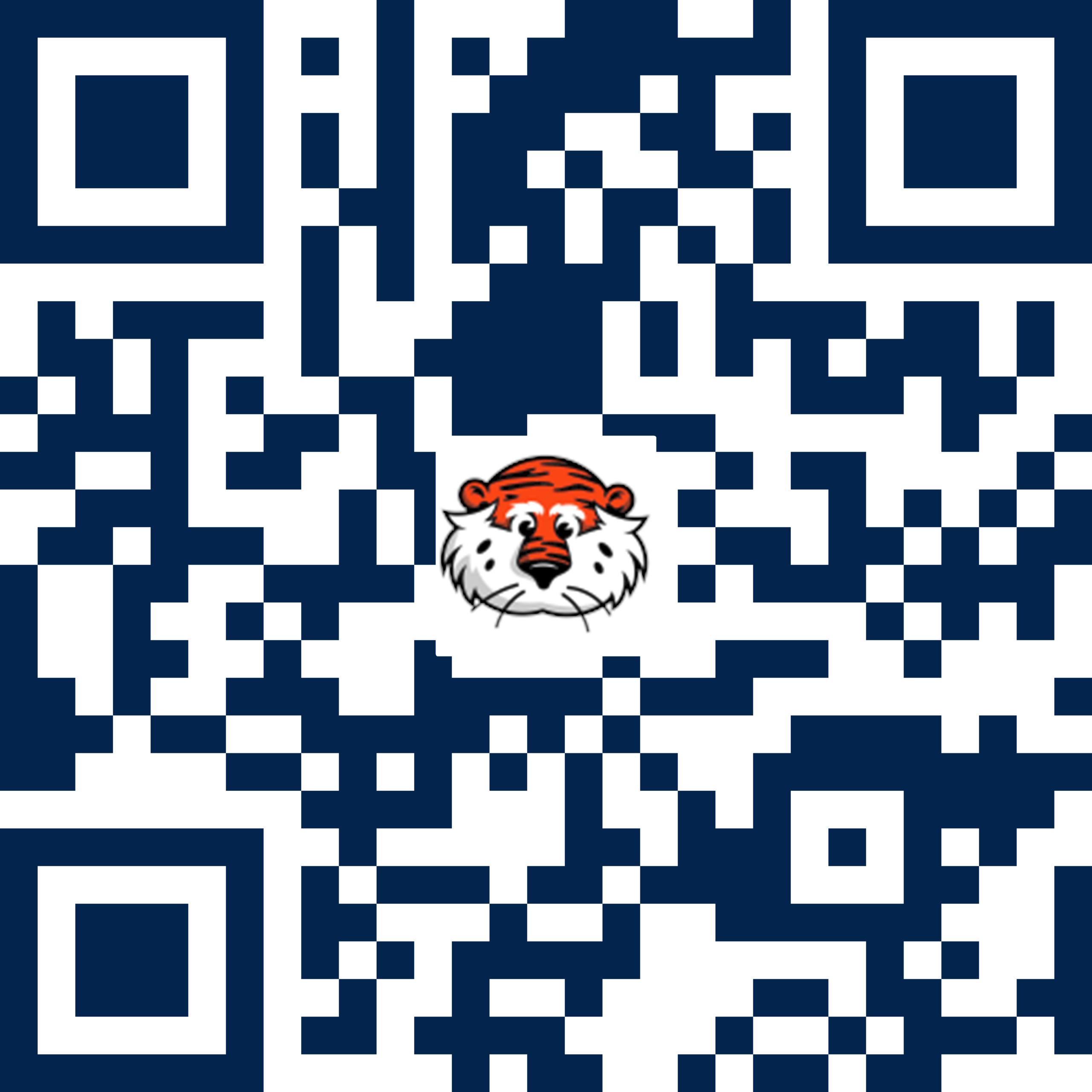 QR Code directing to the TIGERSpaces Sign Up form located at aub.ie/ts-signup